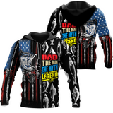 Joycorners Dad The Man The Myth The Fishing Legend All Over Printed 3D Shirts