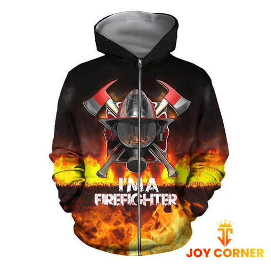 Joycorners Im A Firefighter Mask and Axe All Over Printed 3D Shirts