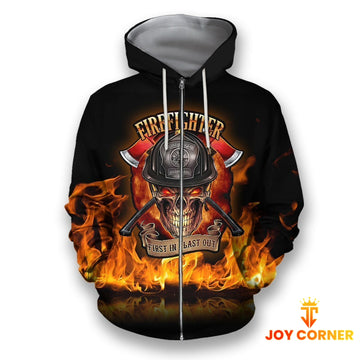 Joycorners Firefighter First In - Last Out All Over Printed 3D Shirts