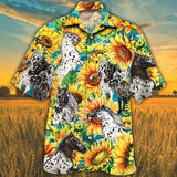 Joycorners Sunflower Appaloosa Horse All Printed 3D Hawaiian Shirt