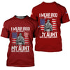Joycorners I Wear Red On Fridays For My Aunt Until She Comes Home All Over Printed 3D Shirts