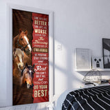 Joycorners Horse. Some Days Are Better Door Cover