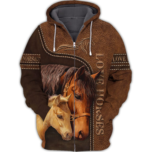 Joycorners Love Horse All Printed 3D Shirts