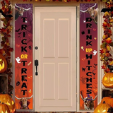 Joycorners TX Longhorn Cattle Lovers Trick Or Treat Drink Up Witches Porch Banner
