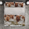 Joycorners Highland cattle cute print Bedding set