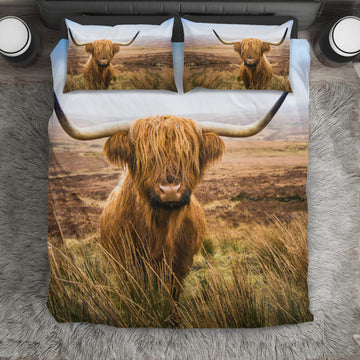 Joycorners Highland cattle print Bedding set