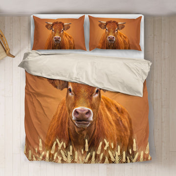Joycorners Brown cow cute print Bedding set