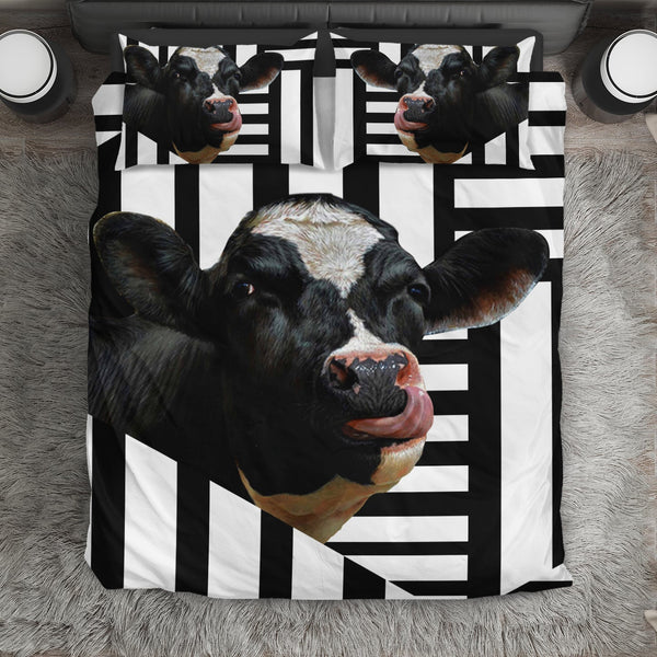 Joycorners Funny design cow cute print Bedding set