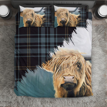 Joycorners Highland cow cute print Bedding set