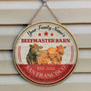 Joycorners Beefmaster Live Like Someone Left The Gate Open Custom Happy Halloween Wooden Sign