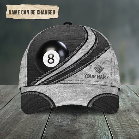 Joycorners Personalized Name Billiard Classic Grey Cap