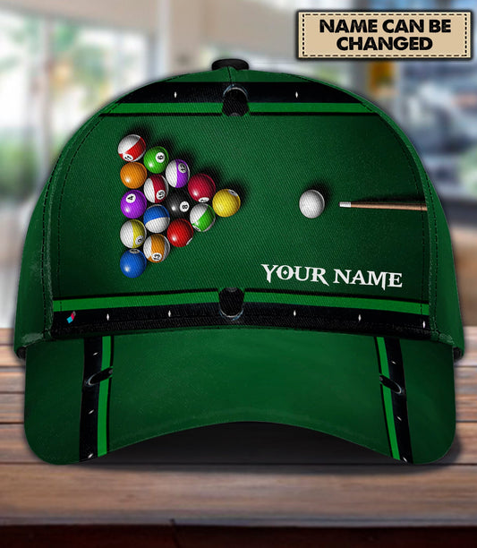 Joycorners Personalized Name Billiard Classic Cap