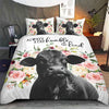 Black Angus Floral Bedding Set