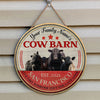 Joycorners Black Angus Live Like Someone Left The Gate Open Custom Happy Halloween Wooden Sign