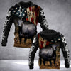 Joycorners Black Angus Cattle Hoodie 3D All Over Printed