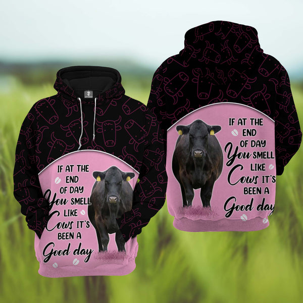 Joycorners Black Angus Cattle It's Been A Good Day 3D Hoodie