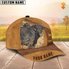 Joycorners Custom Name Black Limousin Cattle Cap TT3