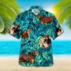 Joycorners Brahman Tropical Hawaiian Palm Leaves All Over Printed 3D Hawaiian Shirt