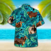Joycorners Brahman Tropical Hawaiian Palm Leaves All Over Printed 3D Hawaiian Shirt