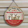 Joycorners Brahman Live Like Someone Left The Gate Open Custom Happy Halloween Wooden Sign