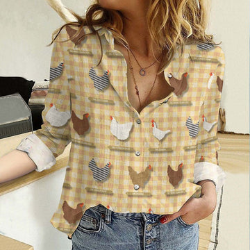 Joycorners Backyard Chickens Casual Shirt