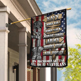 Joycorners Veteran – In Memorial To All Our Veterans Flag All Over Printed Flag