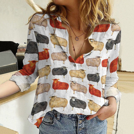 Joycorners Colorful Sheep Casual Shirt