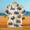 Joycorners Tractors Wheats All Over Printed 3D Hawaiian Shirt