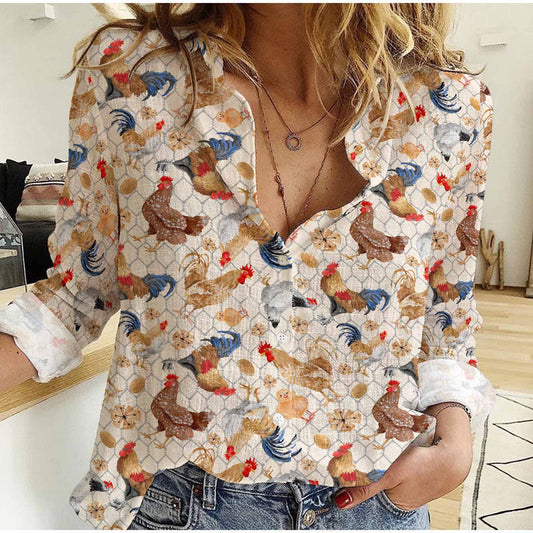 Joycorners Chicken Breed Casual Shirt TT9