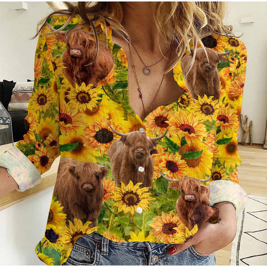 Joycorners Sunflowers Highland Casual Shirt