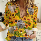 Joycorners Sunflowers Charolais Casual Shirt