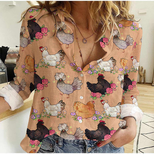 Joycorners Chicken Breed Casual Shirt TT1