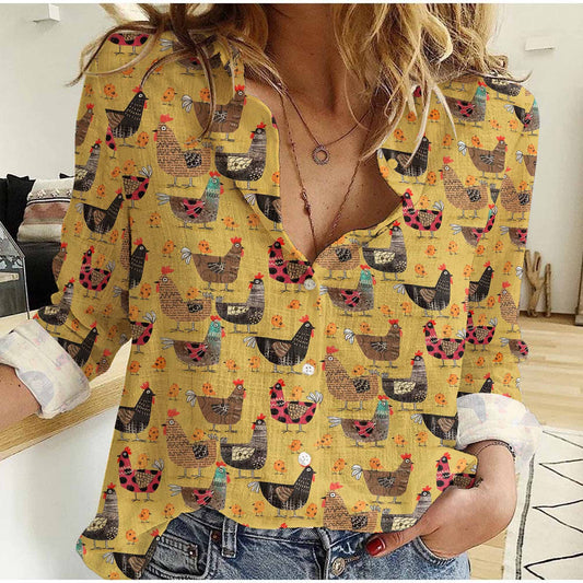 Joycorners Chicken Breed Casual Shirt TT10