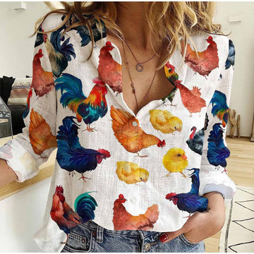 Joycorners Chicken Breed Casual Shirt TT16