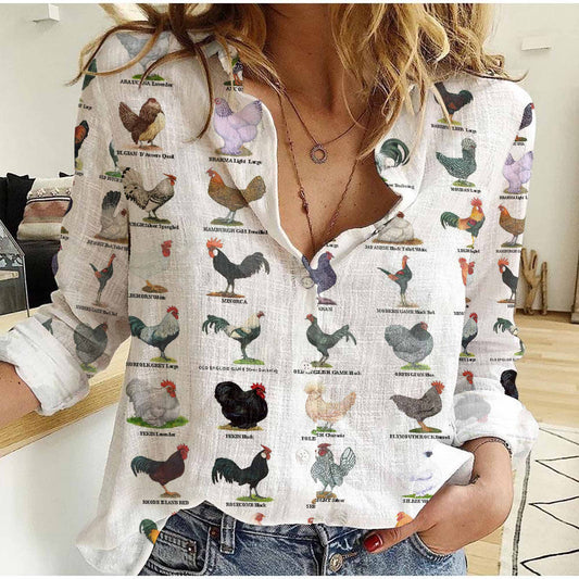 Joycorners Chicken Breed Casual Shirt TT13