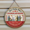 Joycorners Charolais Live Like Someone Left The Gate Open Custom Happy Halloween Wooden Sign