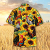 Joycorners Sunflower Chicken All Printed 3D Hawaiian Shirt