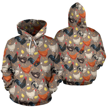 Joycorners Chicken Evolution Pattern 3D Shirt