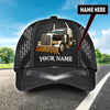 Joycorners Personalized Name Black 04 Trucker Classic Cap