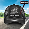 Joycorners Personalized Name Black 03 Trucker Classic Cap