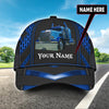 Joycorners Personalized Name Blue 02 Trucker Classic Cap