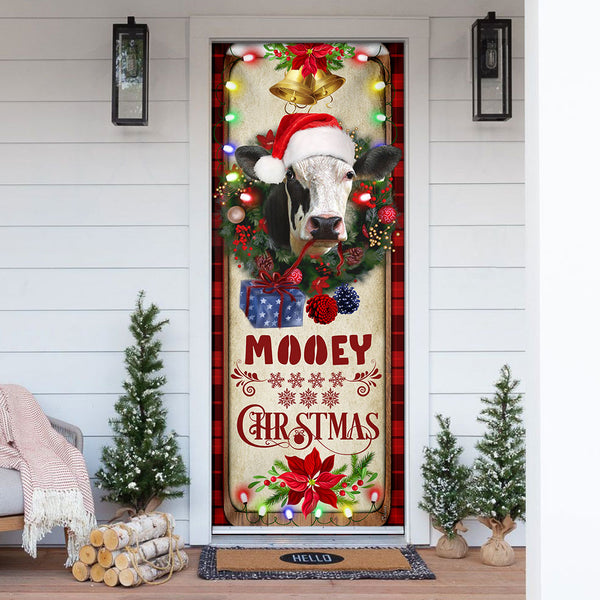 Joycorners Mooey Christmas Cow Door Cover