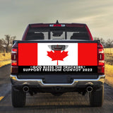 Joycorners Freedom Convoy 2022 God Bless The Truckers Support Freedom Convoy 2022 All Over Printed 3D Truck Tailgate Decal