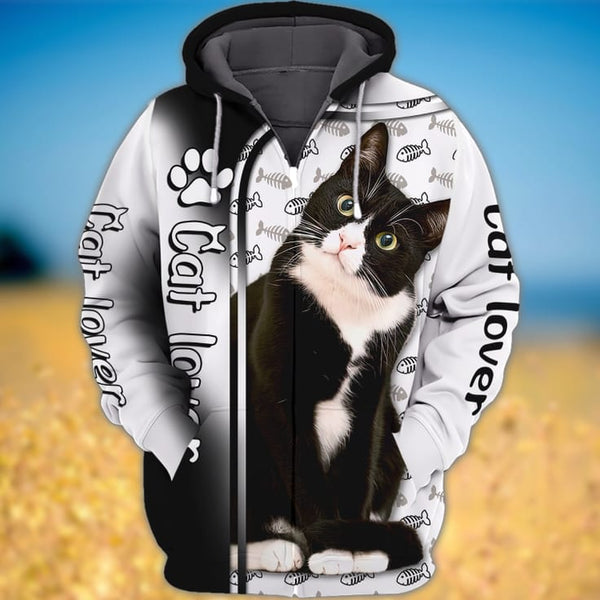 Joycorners Cute Curious Cat For Cat Lover 2 All Over Printed 3D Shirts