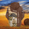 Joycorners Sheep Faith Family Cattle Personalized 3D Hoodie