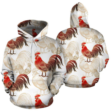 Joycorners Rooster Chicken Pattern  3D Shirt