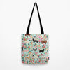 Joycorners Farm Animals Floral Pattern All Over Printed 3D Tote Bag