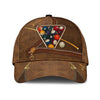Joycorners Billiard Personalized Name Brown Cap