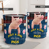 Joycorners JUST A GIRL WHO LOVES PIGS Laundry Basket