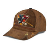 Joycorners Billiard Personalized Name Brown Cap